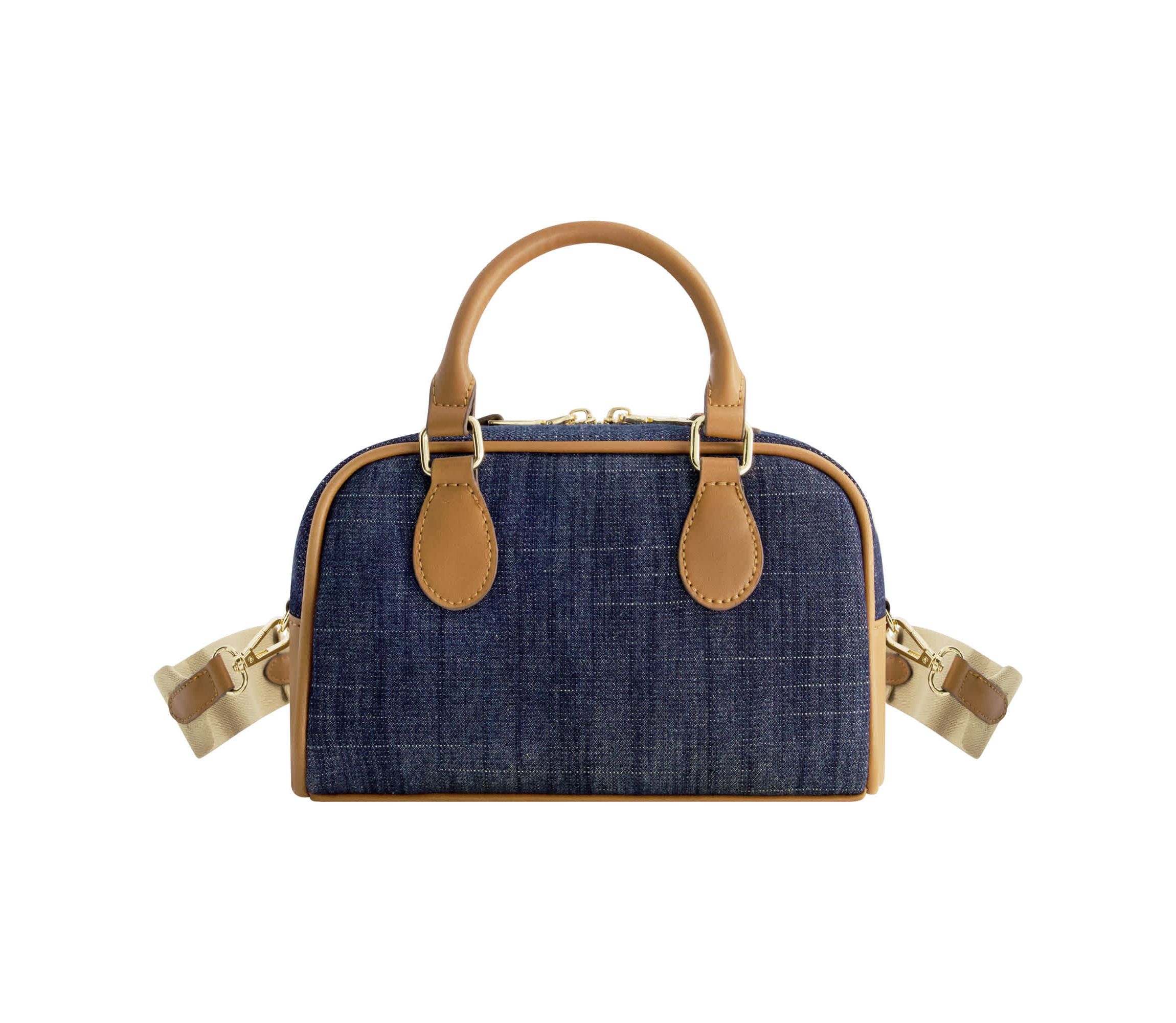 True Religion Denim Logo Mini Satchel Crossbody Bag