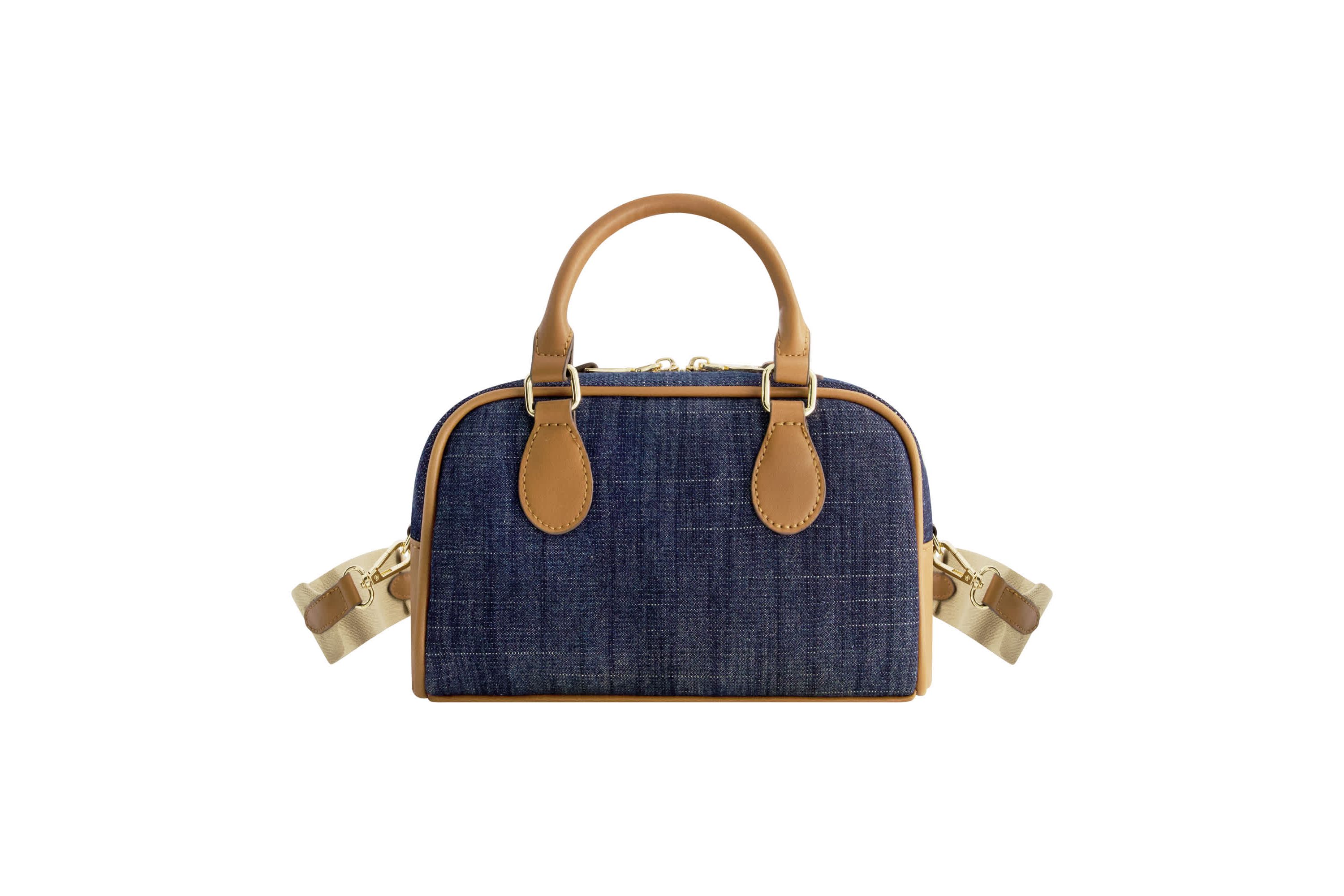 True Religion Denim Logo Mini Satchel Crossbody Bag