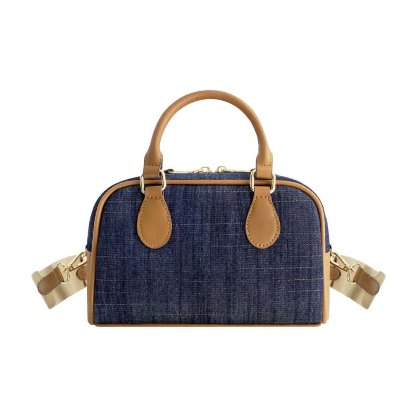 True Religion Denim Logo Mini Satchel Crossbody Bag