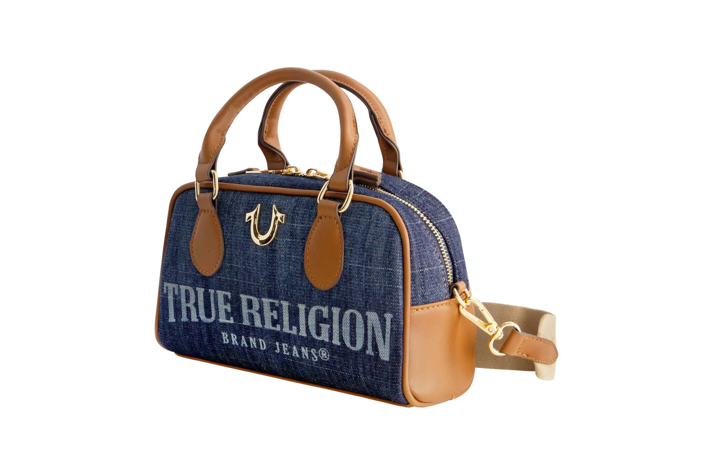 True Religion Denim Logo Mini Satchel Crossbody Bag