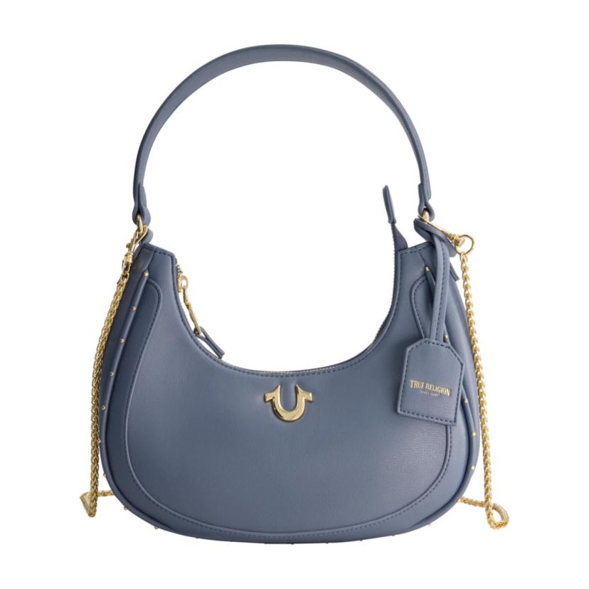True Religion Zip Top Crescent Hobo Bag
