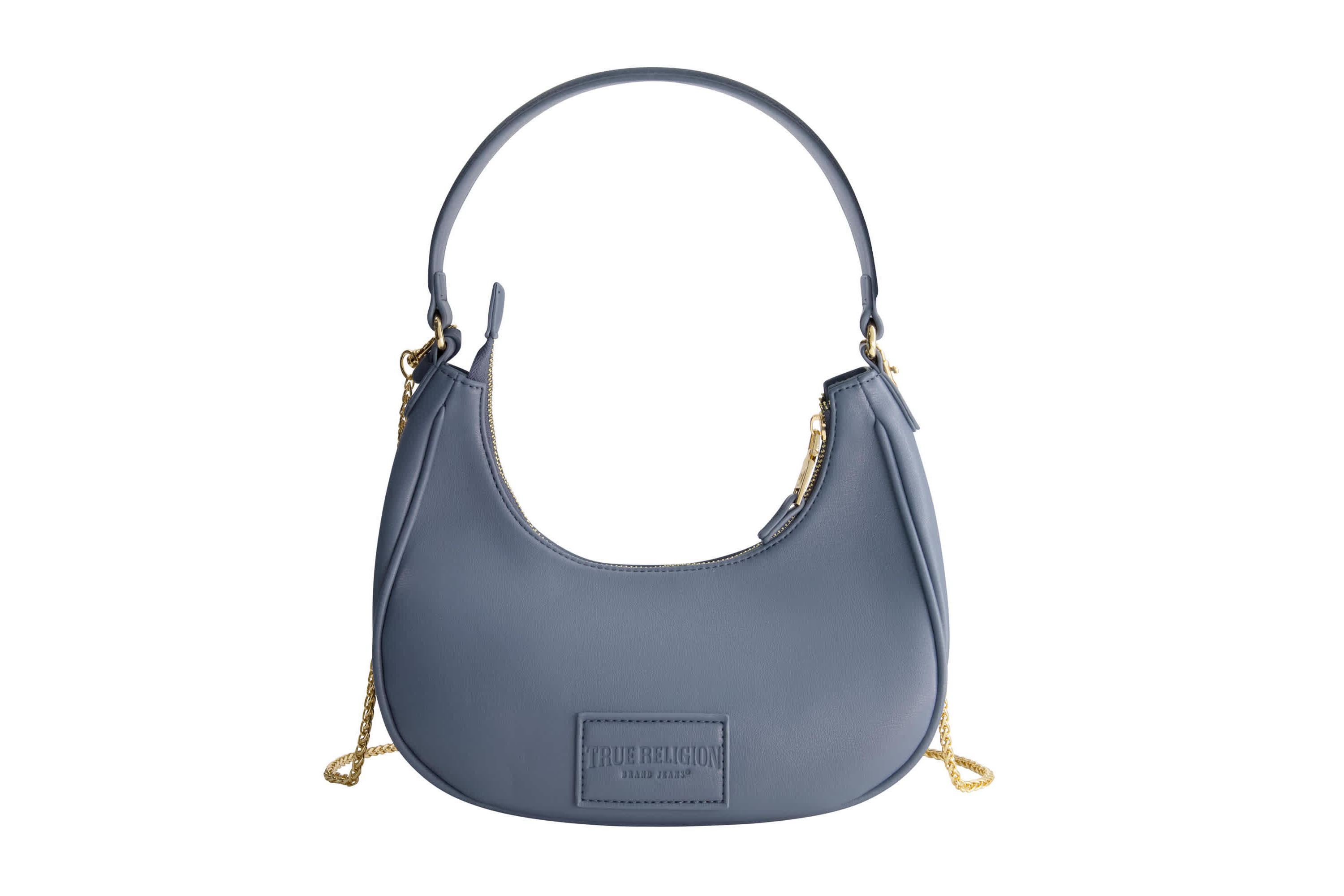 True Religion Zip Top Crescent Hobo Bag