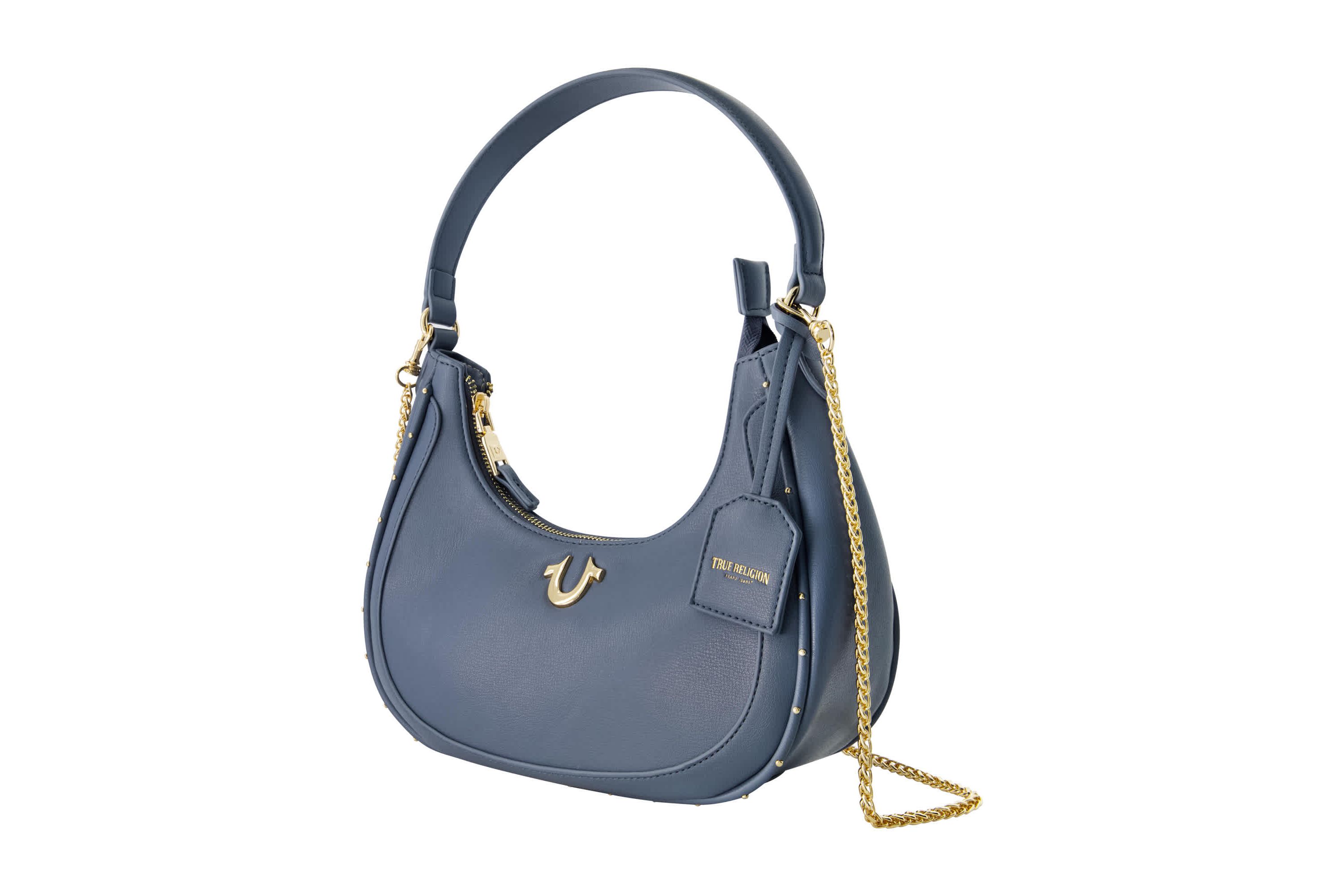 True Religion Zip Top Crescent Hobo Bag