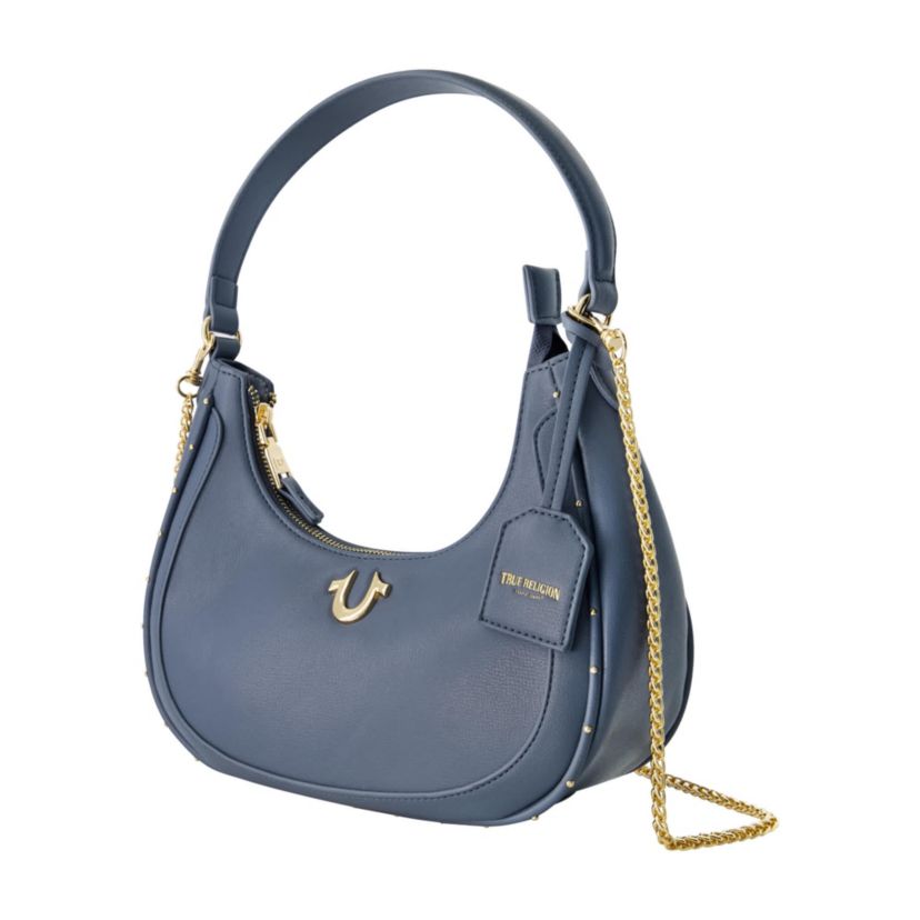 True Religion Zip Top Crescent Hobo Bag