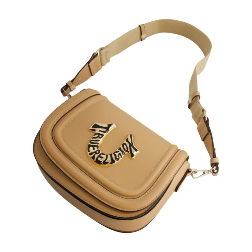 True Religion Womens Crossbody Bag with Branded Logo Detail