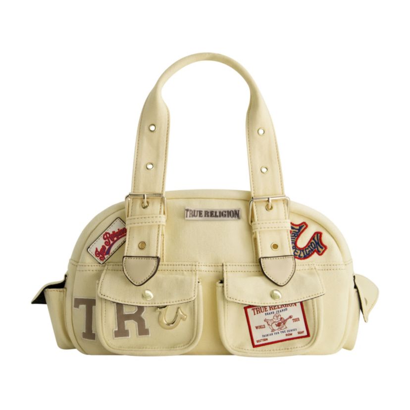 True Religion Multi-Patch Satchel