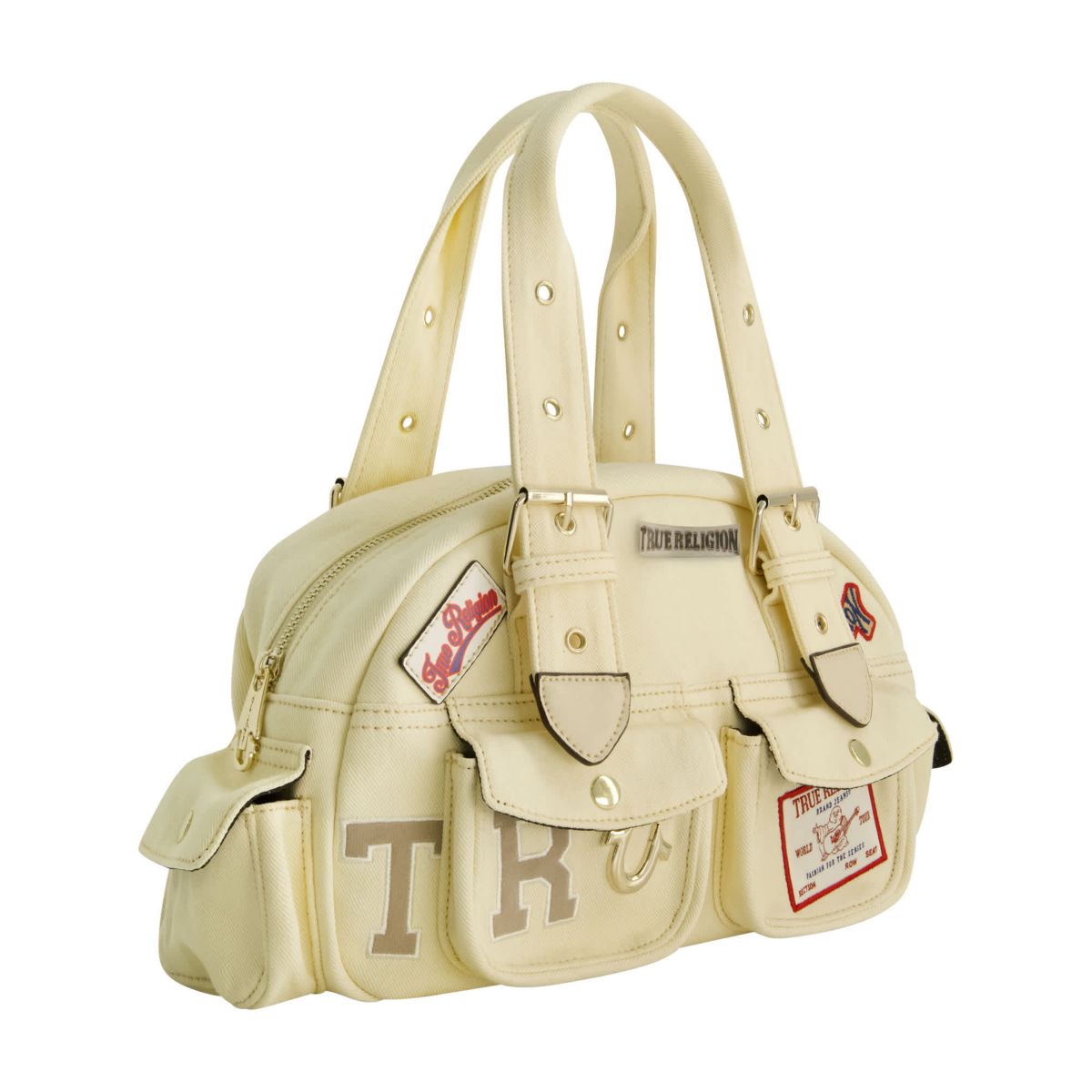 True Religion Multi-Patch Satchel