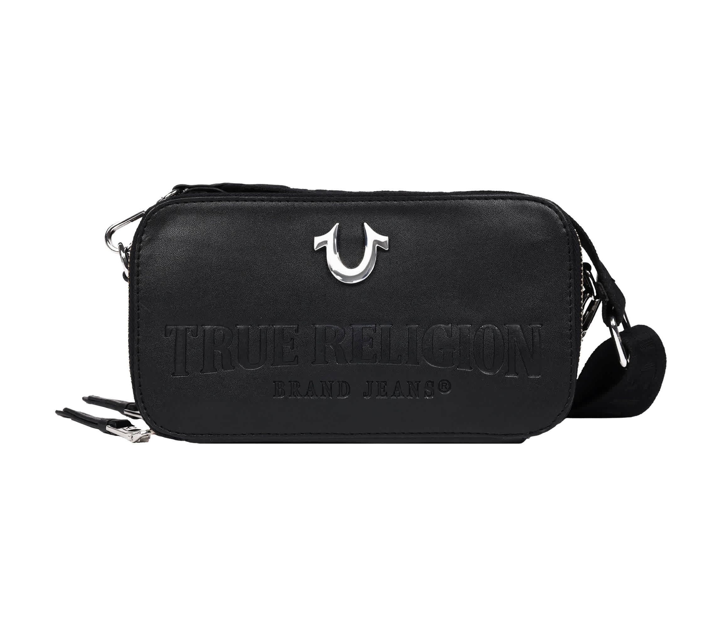 True Religion Double-Zip Horseshoe Camera Bag