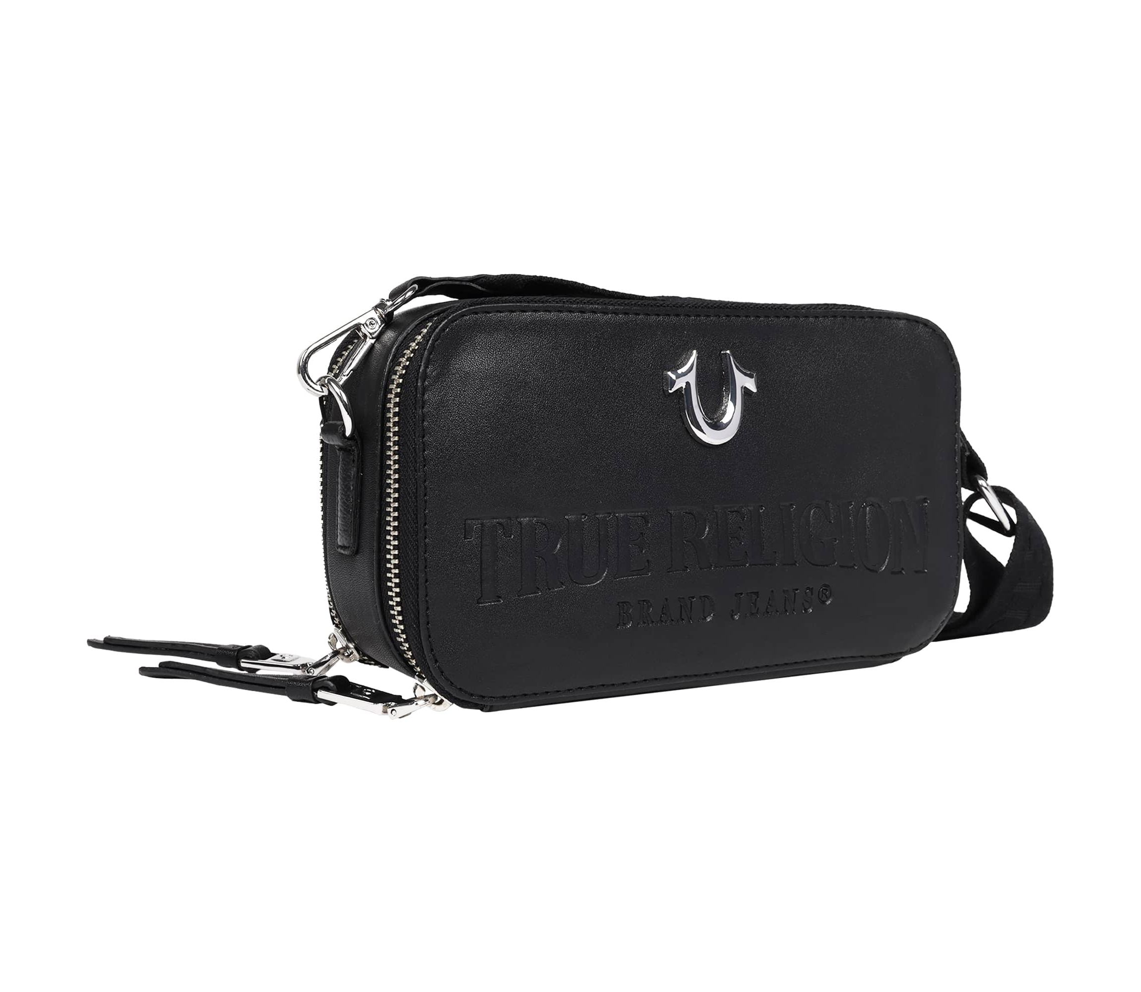 True Religion Double-Zip Horseshoe Camera Bag
