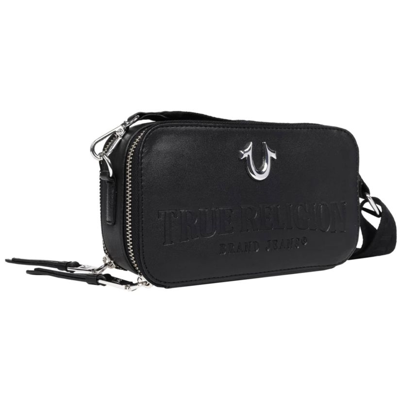 True Religion Double-Zip Horseshoe Camera Bag