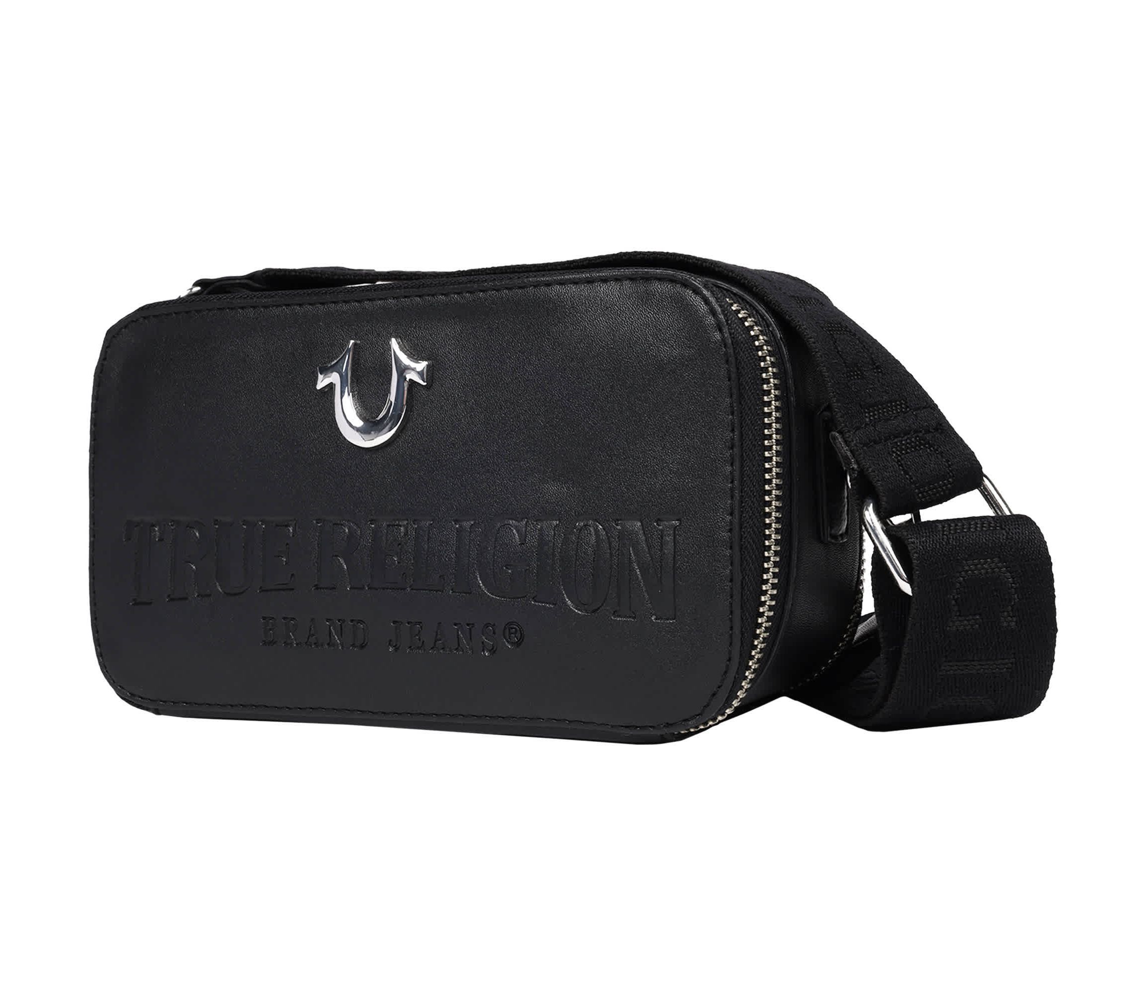 True Religion Double-Zip Horseshoe Camera Bag