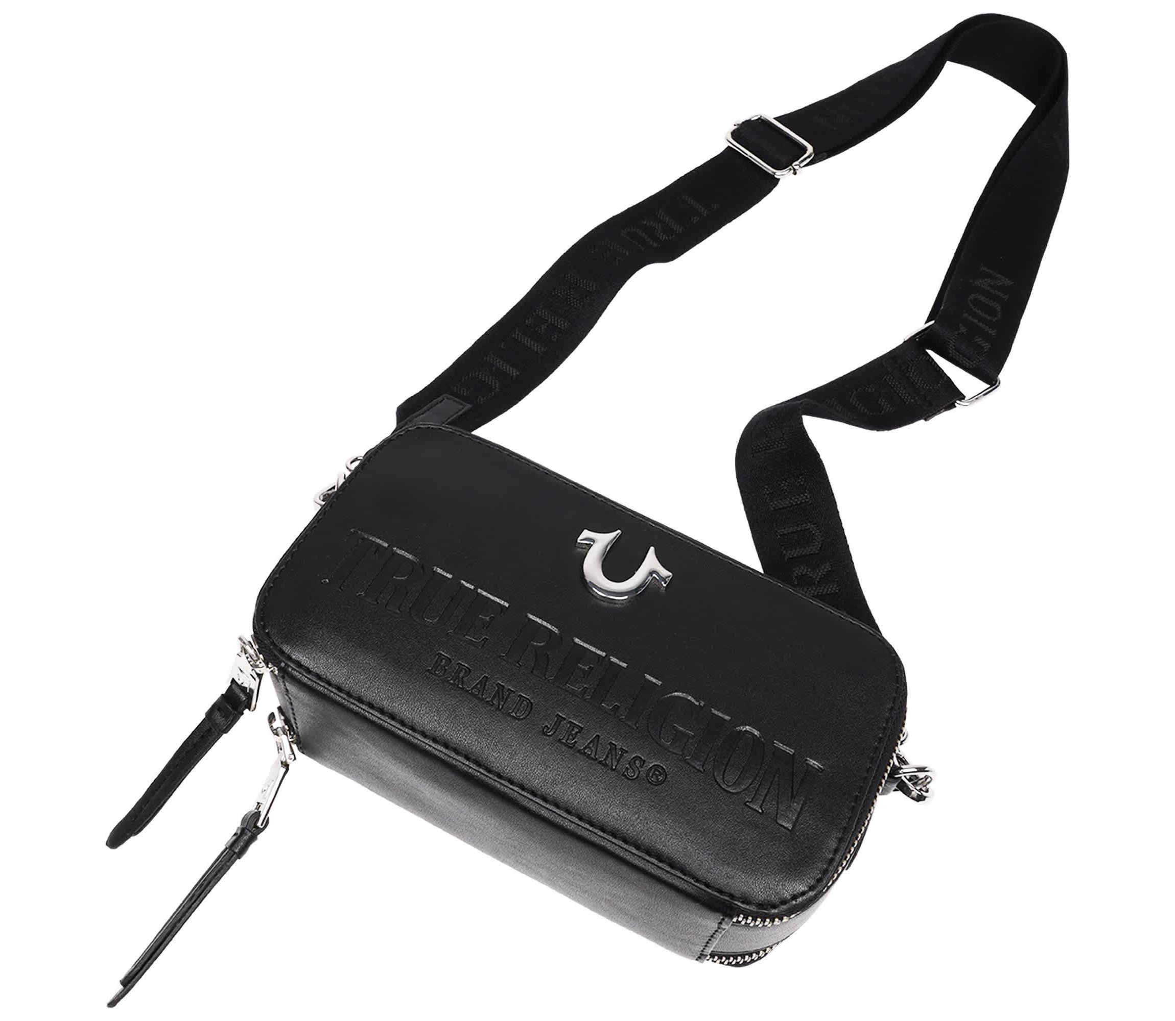 True Religion Double-Zip Horseshoe Camera Bag