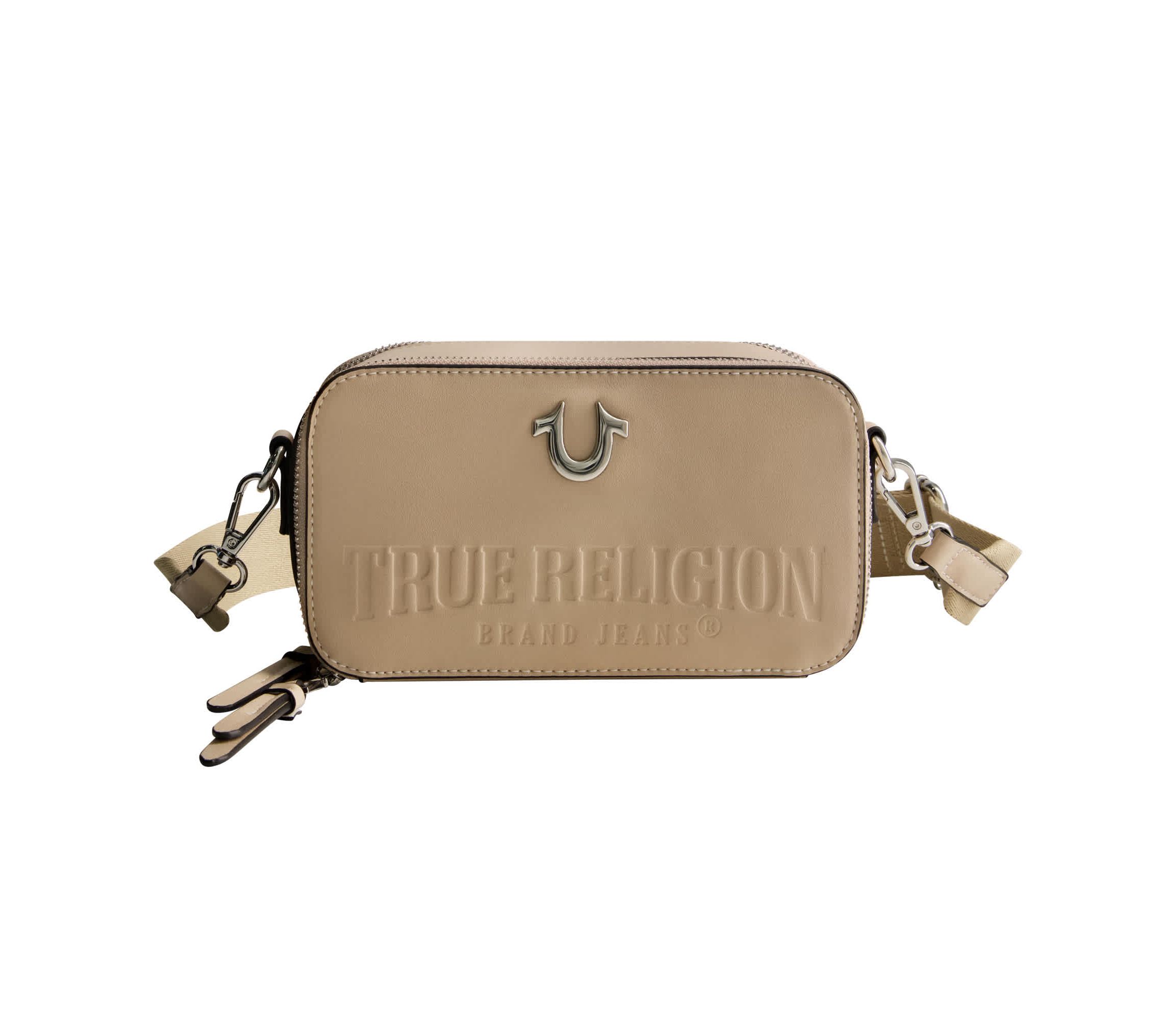 True Religion Double-Zip Horseshoe Camera Bag