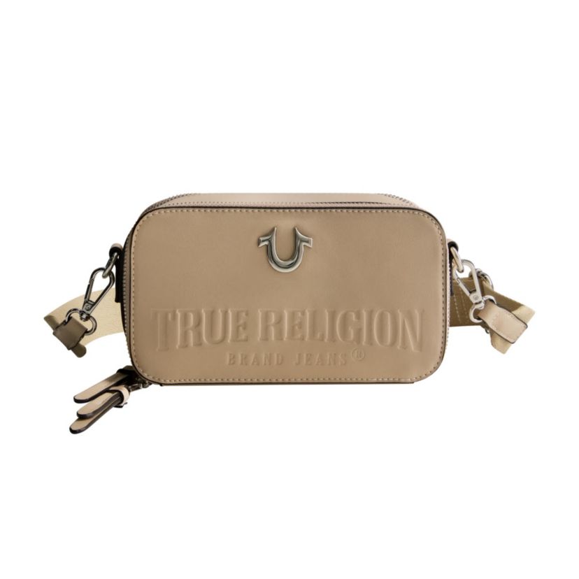 True Religion Double-Zip Horseshoe Camera Bag