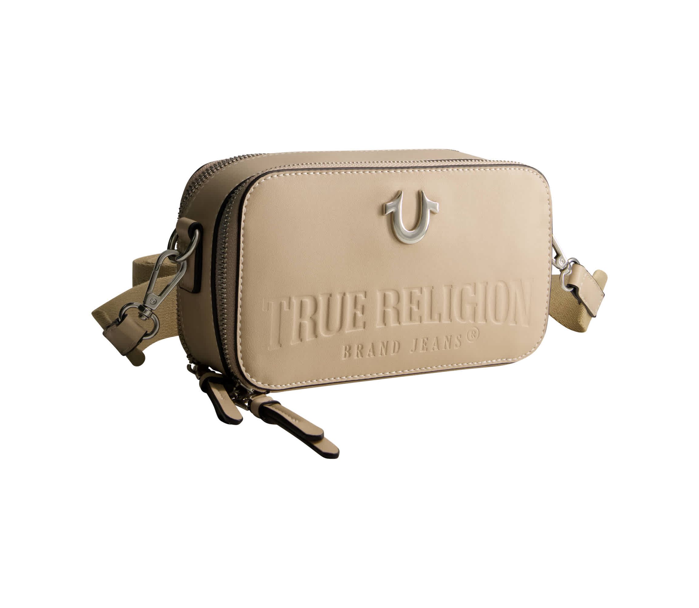 True Religion Double-Zip Horseshoe Camera Bag