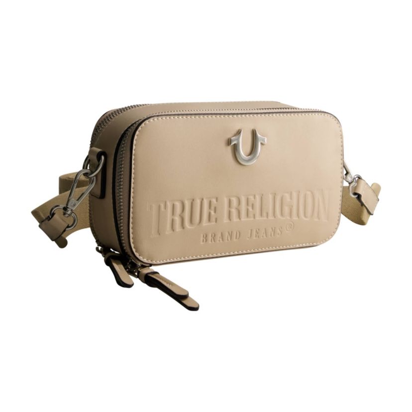True Religion Double-Zip Horseshoe Camera Bag