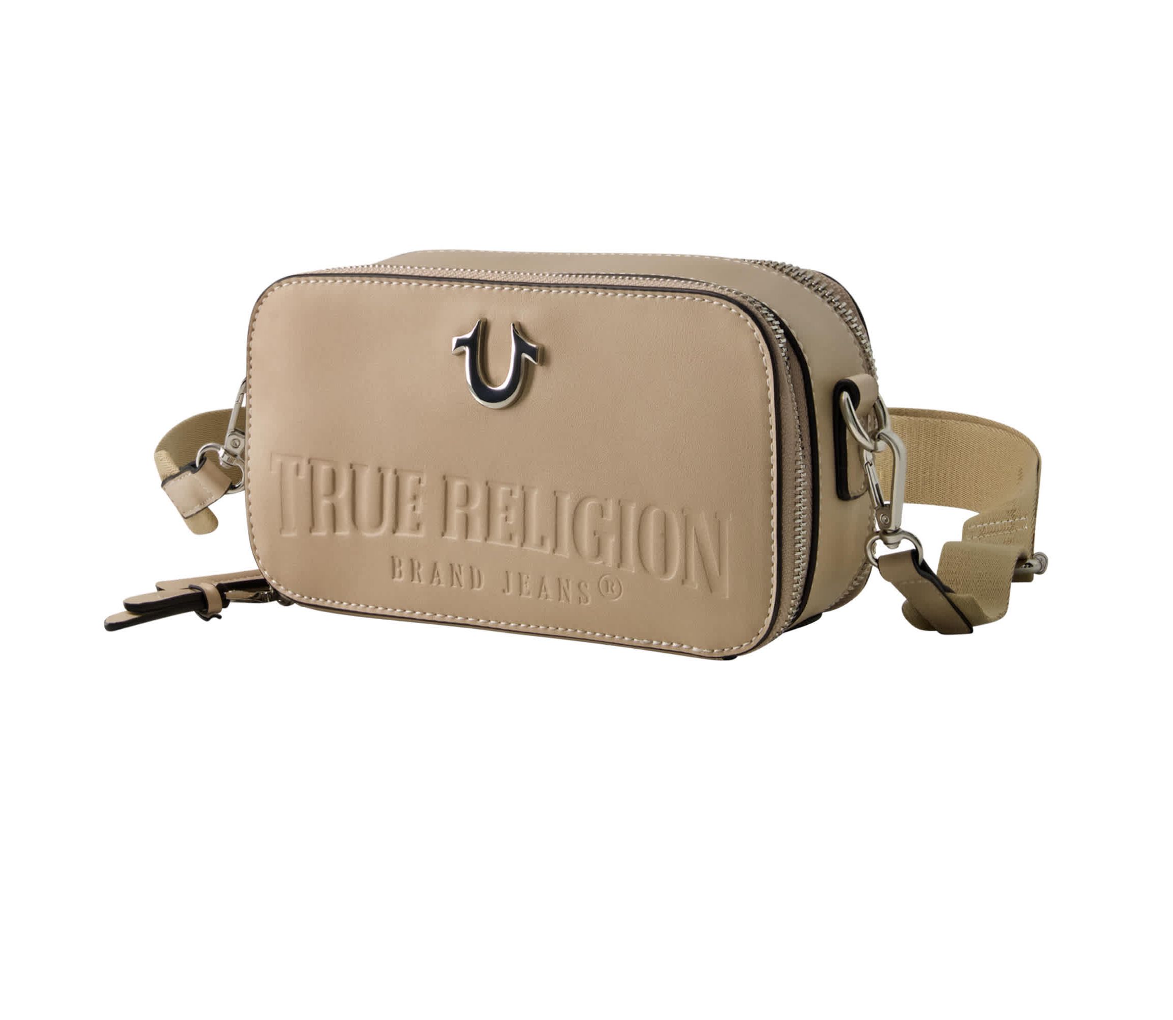 True Religion Double-Zip Horseshoe Camera Bag