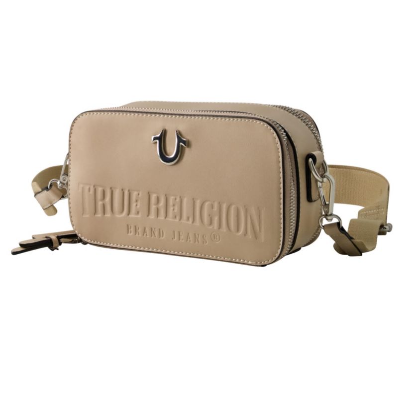 True Religion Double-Zip Horseshoe Camera Bag