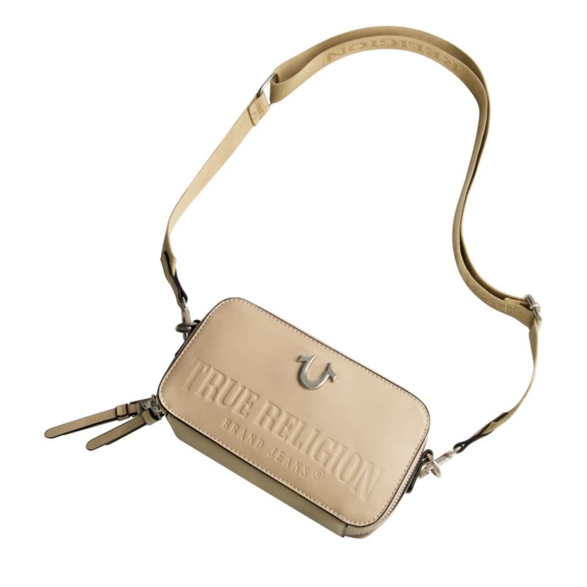True Religion Double-Zip Horseshoe Camera Bag