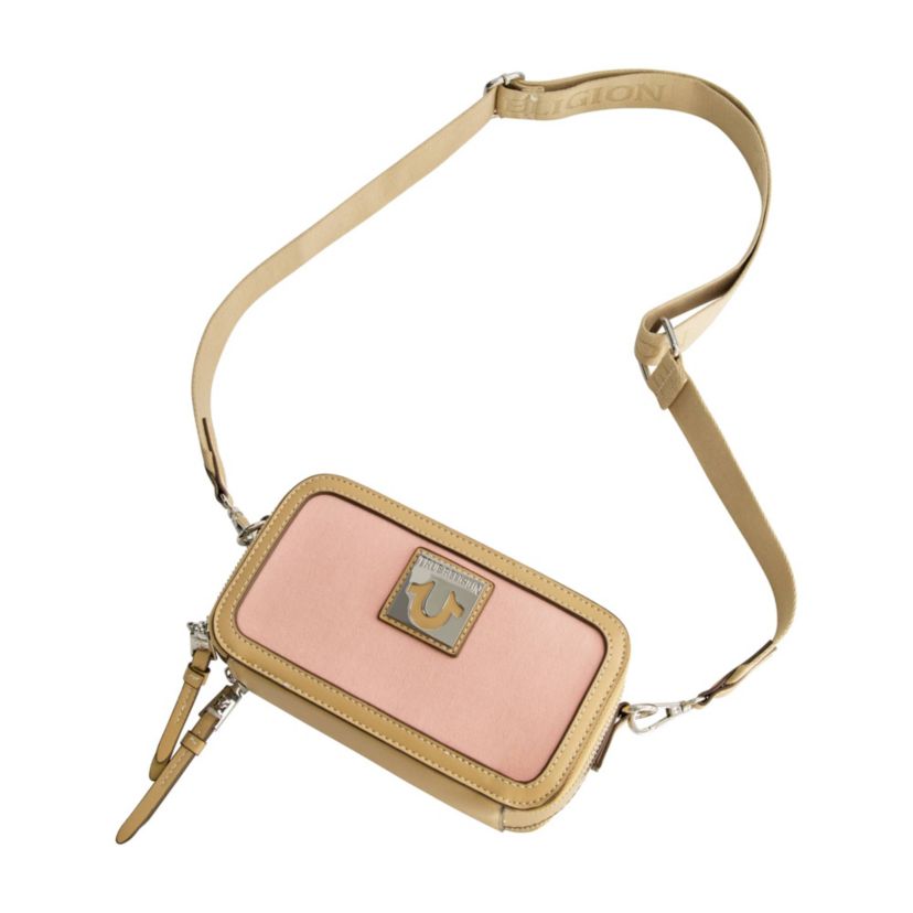 True Religion Horseshoe Plaque Crossbody Camera Bag