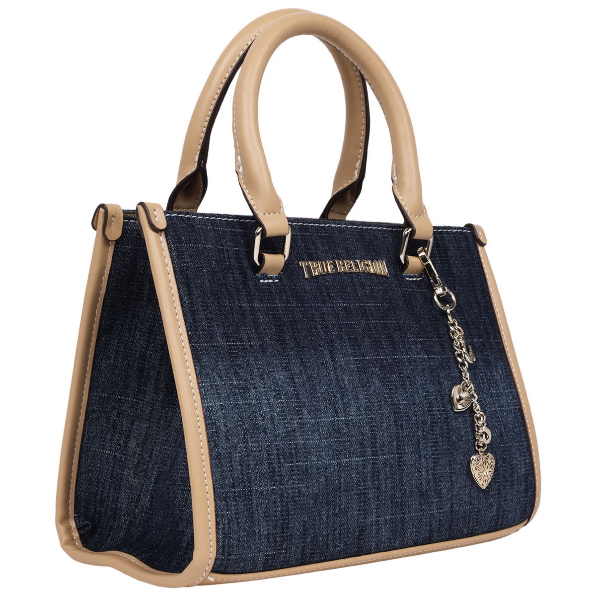 HORSESHOE DANGLE COLORED DENIM TOTE