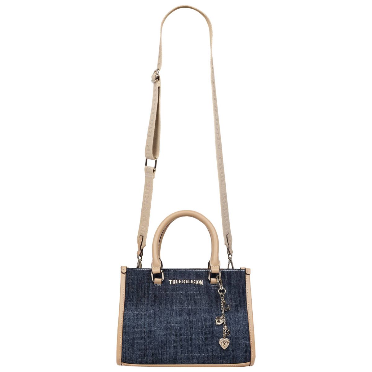 HORSESHOE DANGLE COLORED DENIM TOTE
