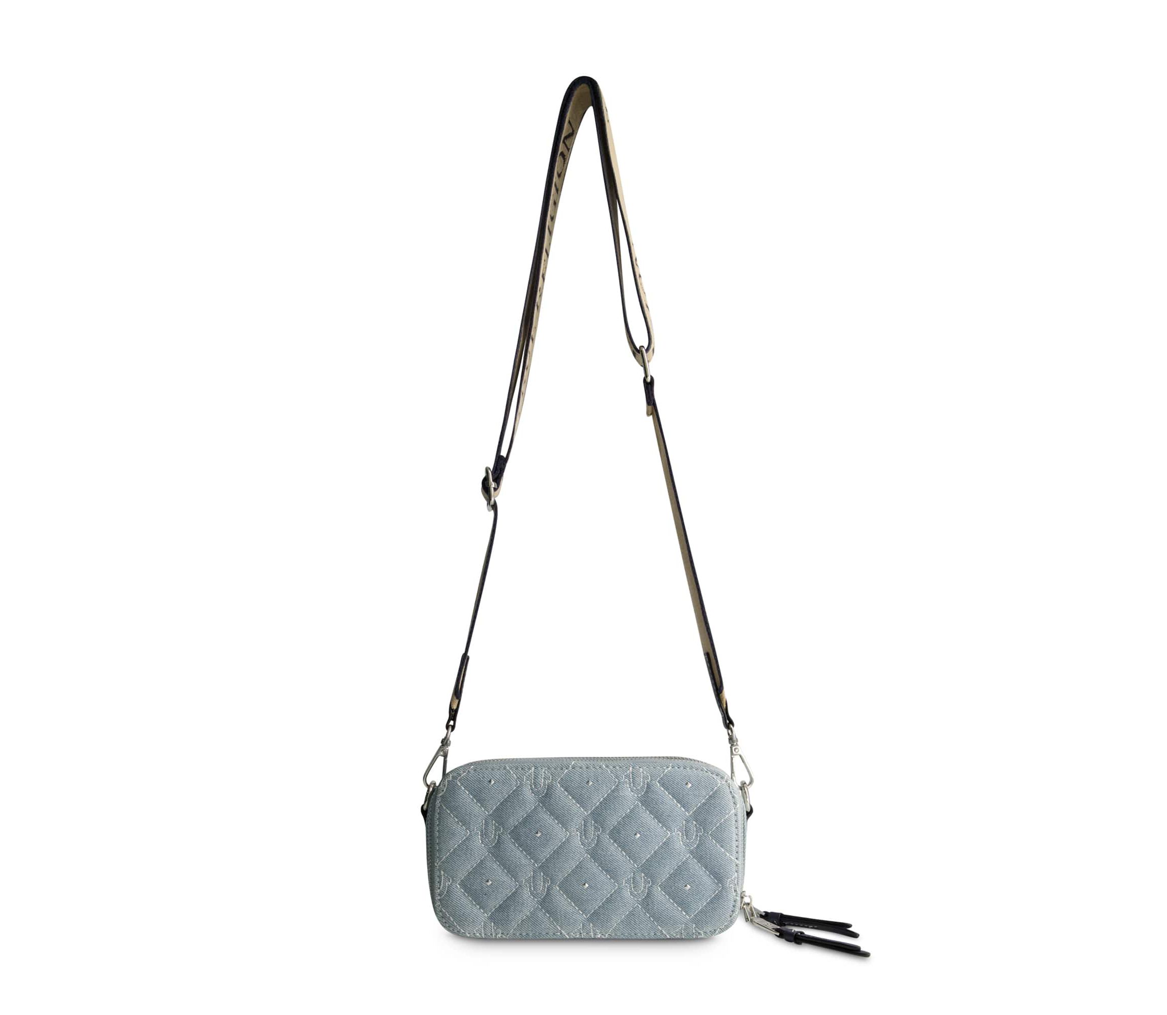 True Religion Studded Denim Camera Bag
