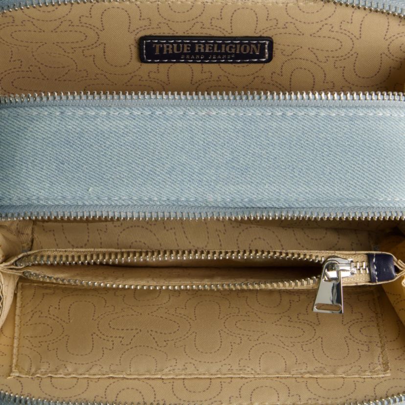 True Religion Studded Denim Camera Bag