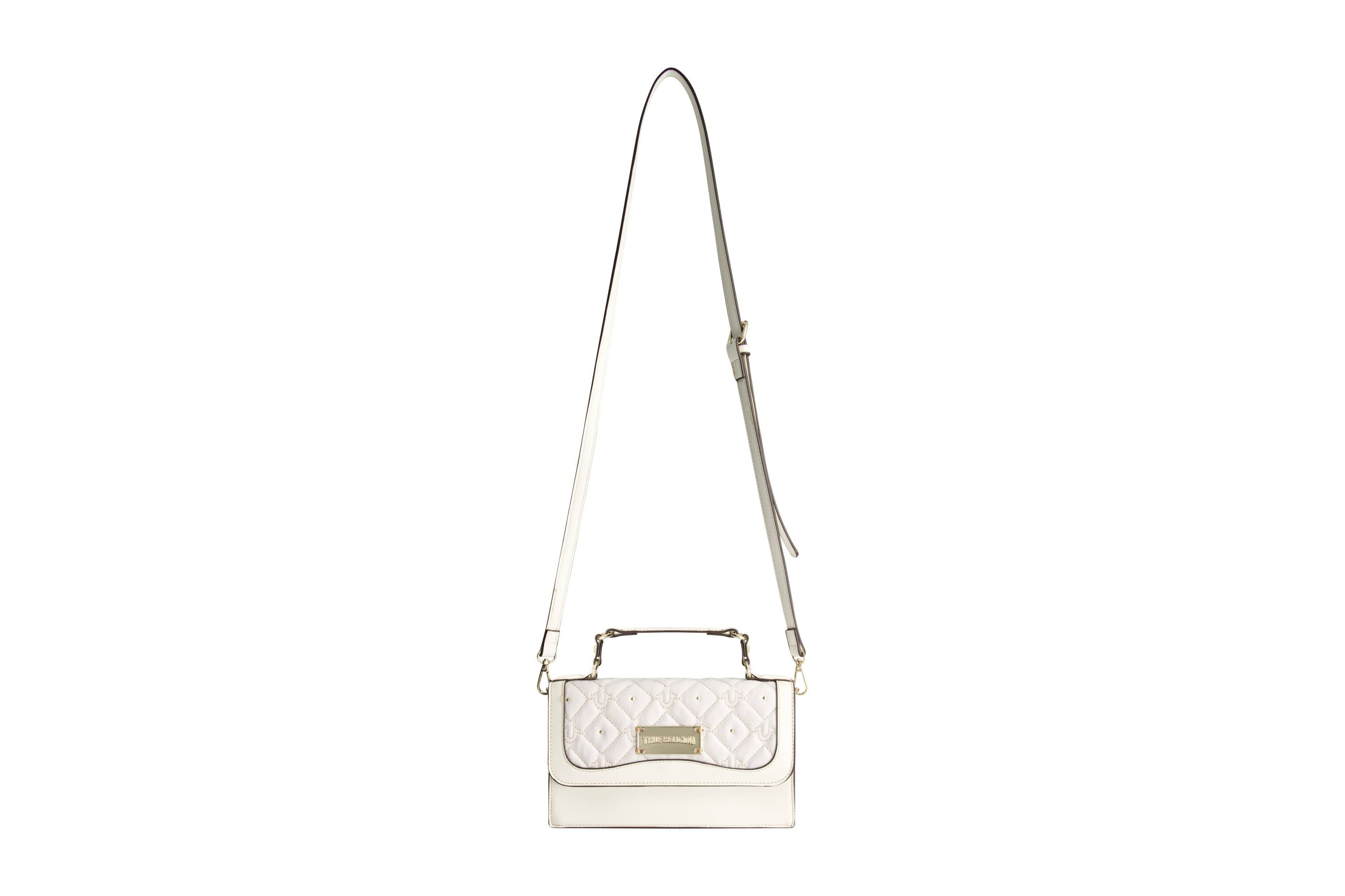 True Religion Studded Denim Flap Bag