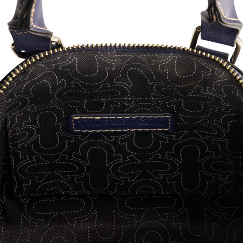 True Religion Frayed Denim Horseshoe Satchel