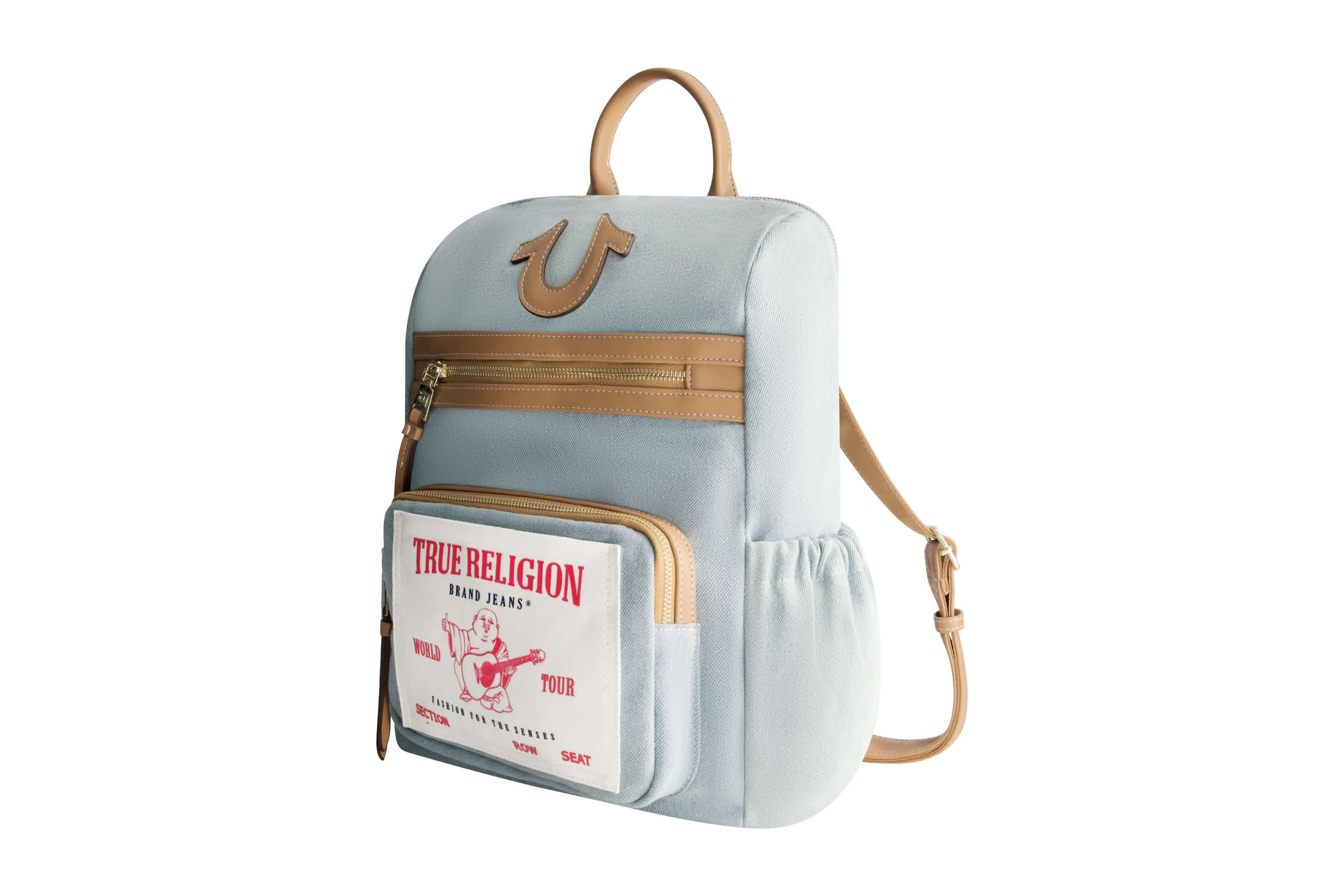True Religion Buddha Pocket Denim Backpack