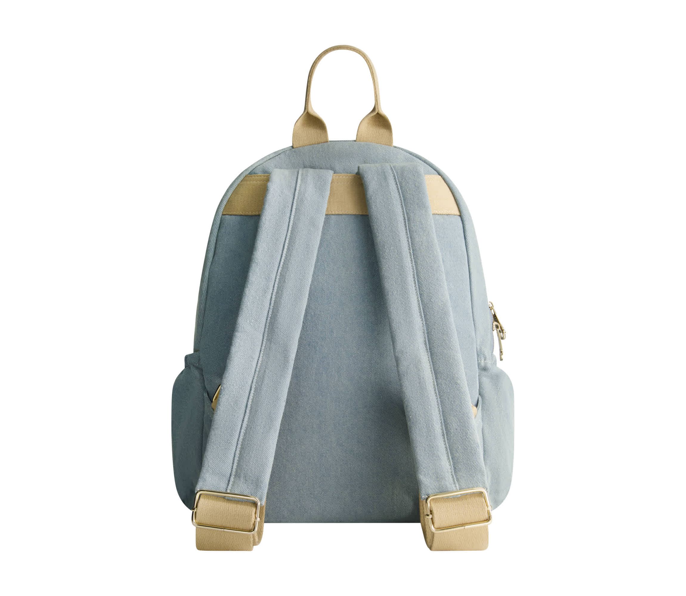 True Religion Zip Pocket Denim Horseshoe Backpack