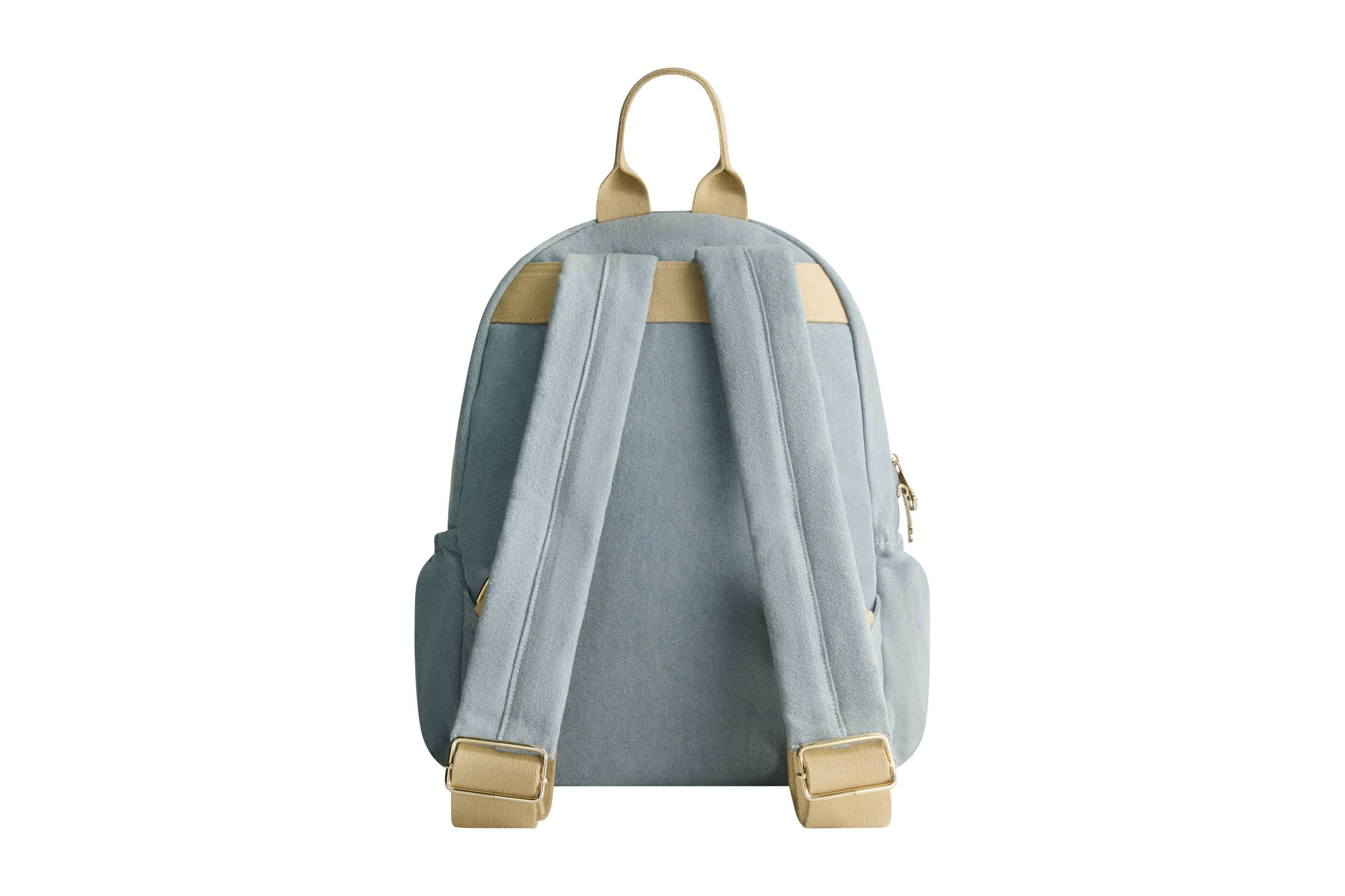 True Religion Zip Pocket Denim Horseshoe Backpack