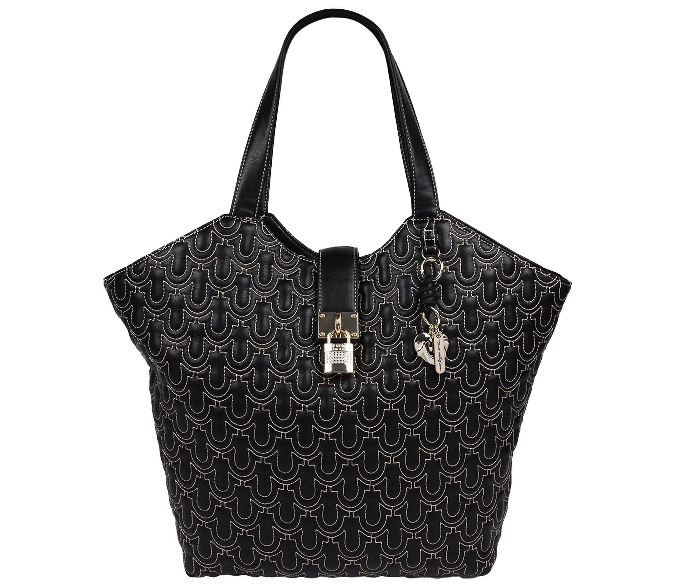 True Religion Horseshoe Quilt Charm Tote