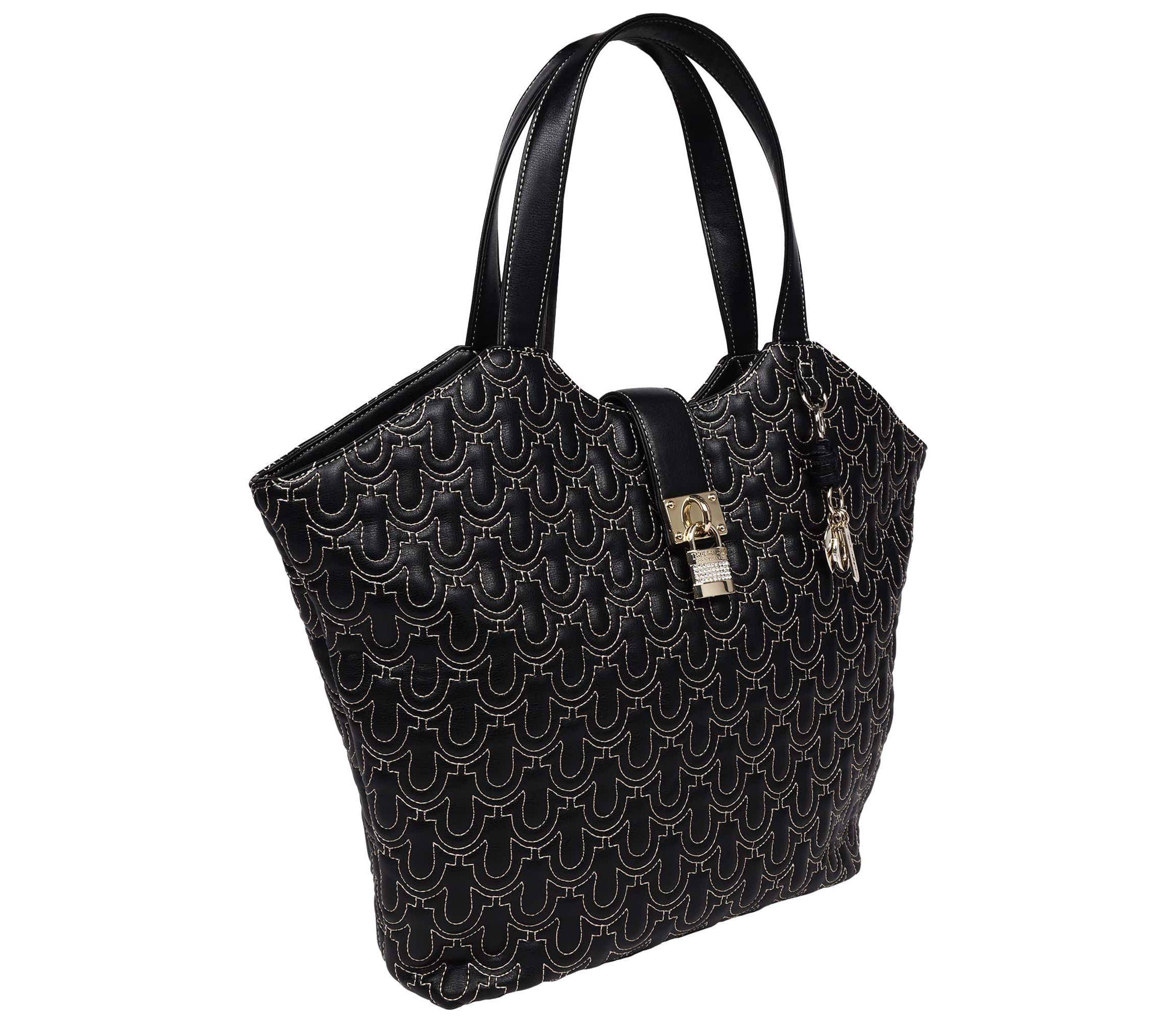 True Religion Horseshoe Quilt Charm Tote