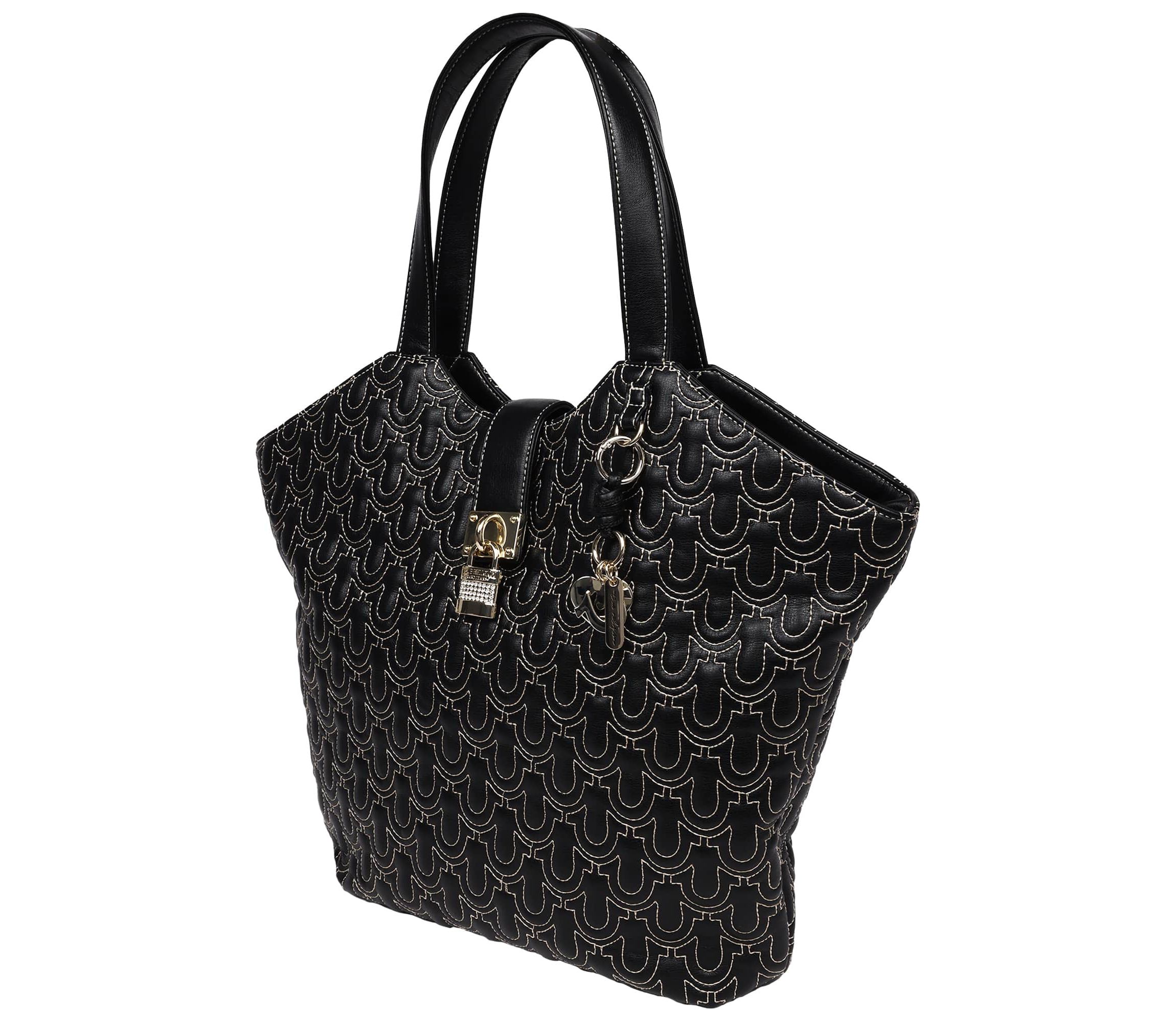 True Religion Horseshoe Quilt Charm Tote