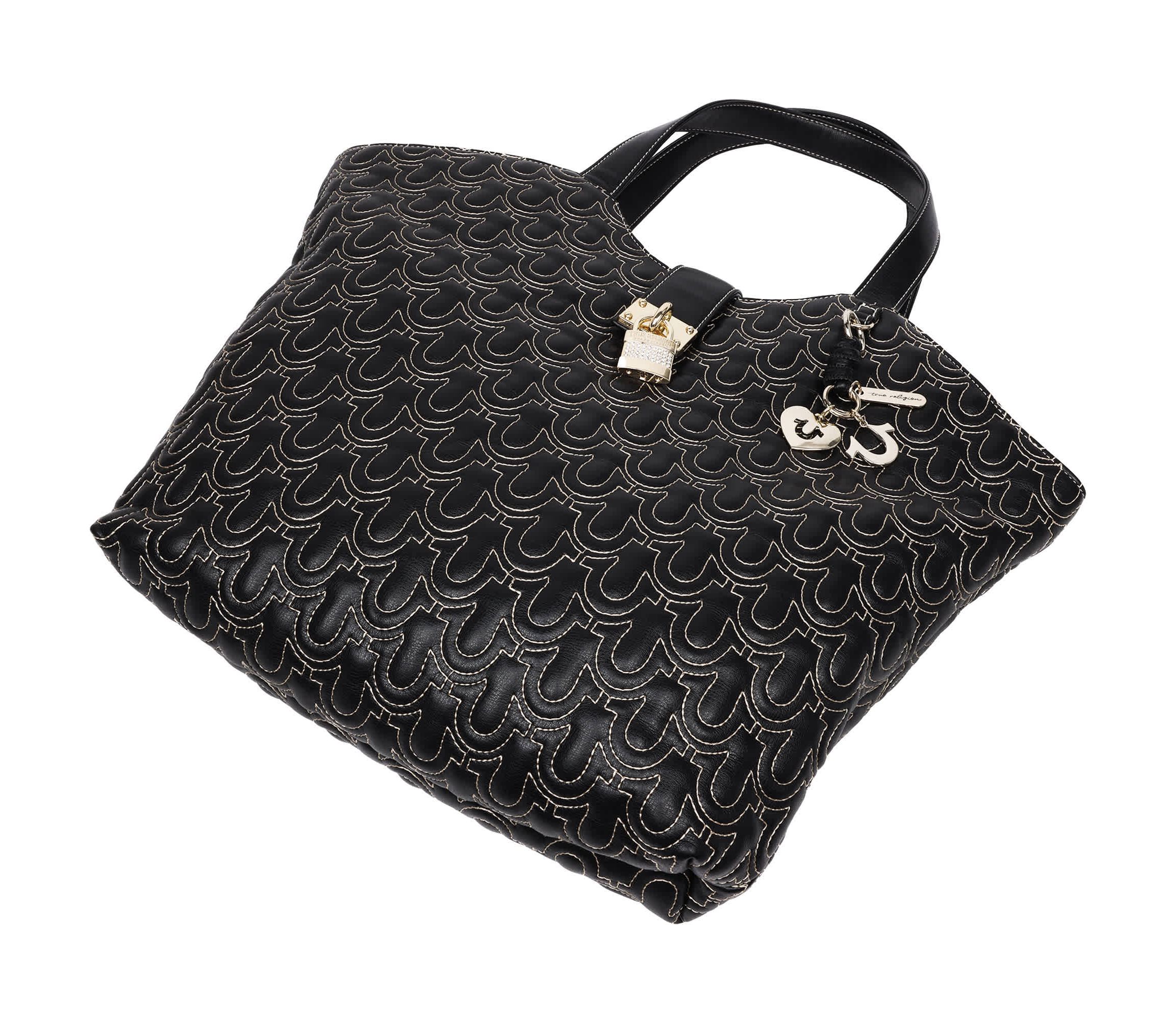 True Religion Horseshoe Quilt Charm Tote