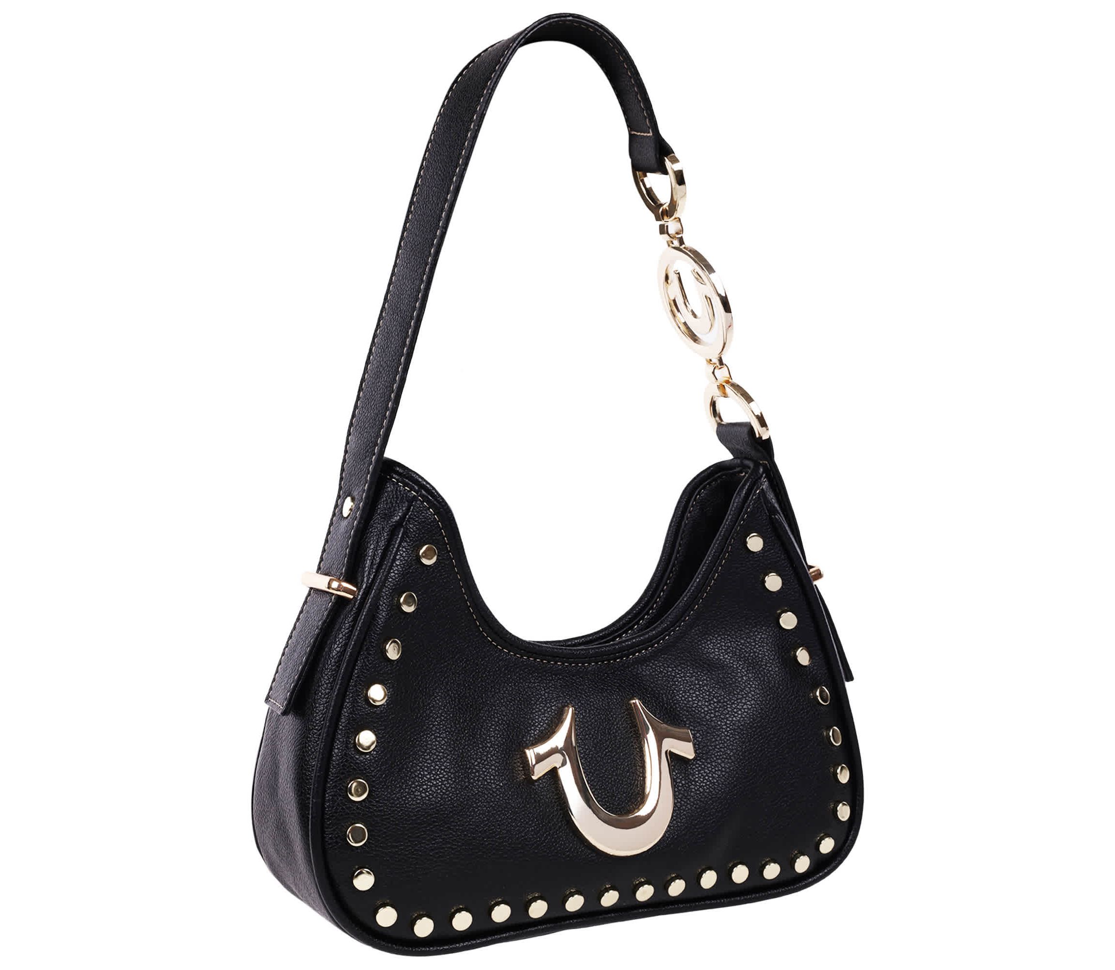 True Religion Studded Pebble Hobo Bag