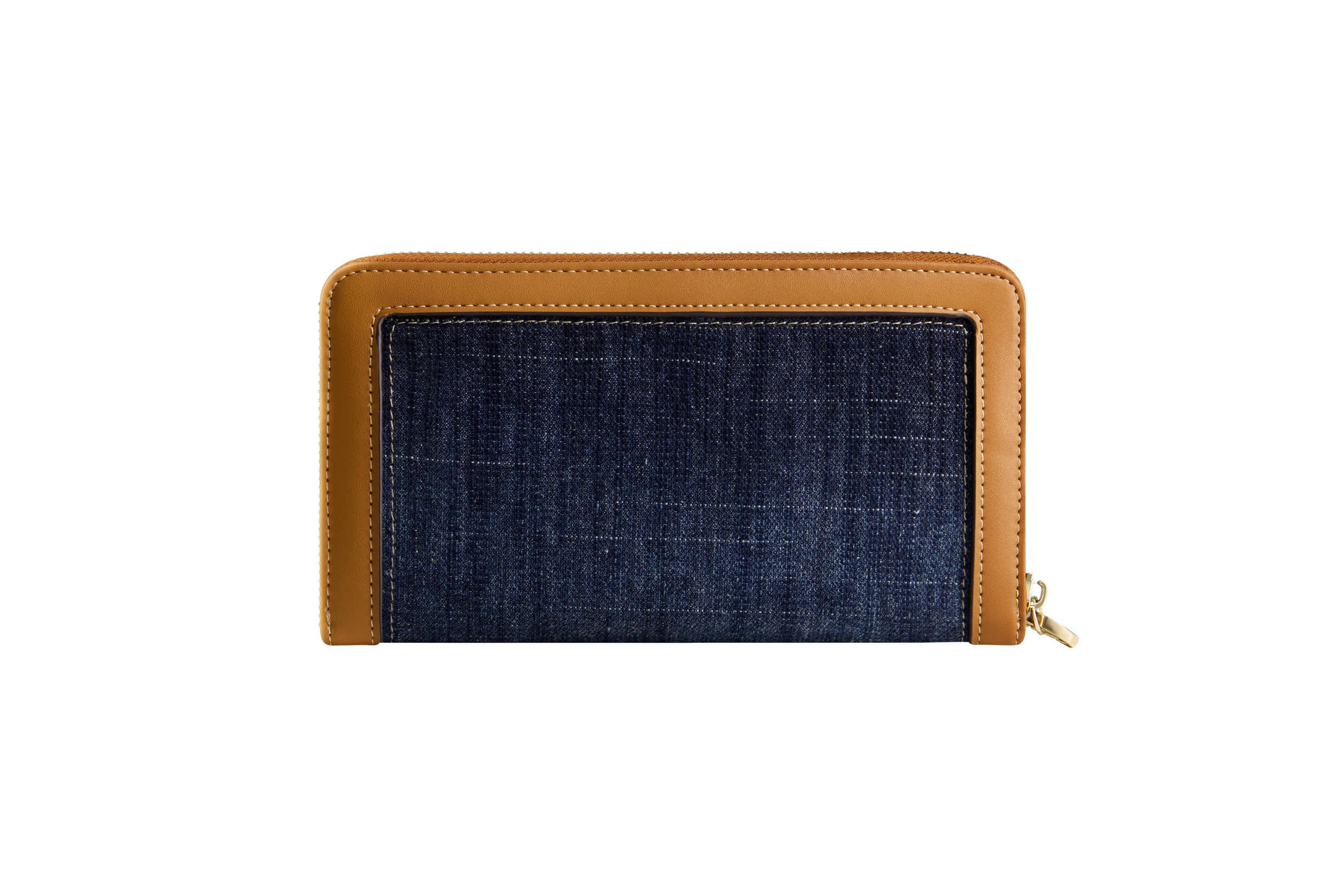 True Religion Buddha Patch Zip Around Wristlet