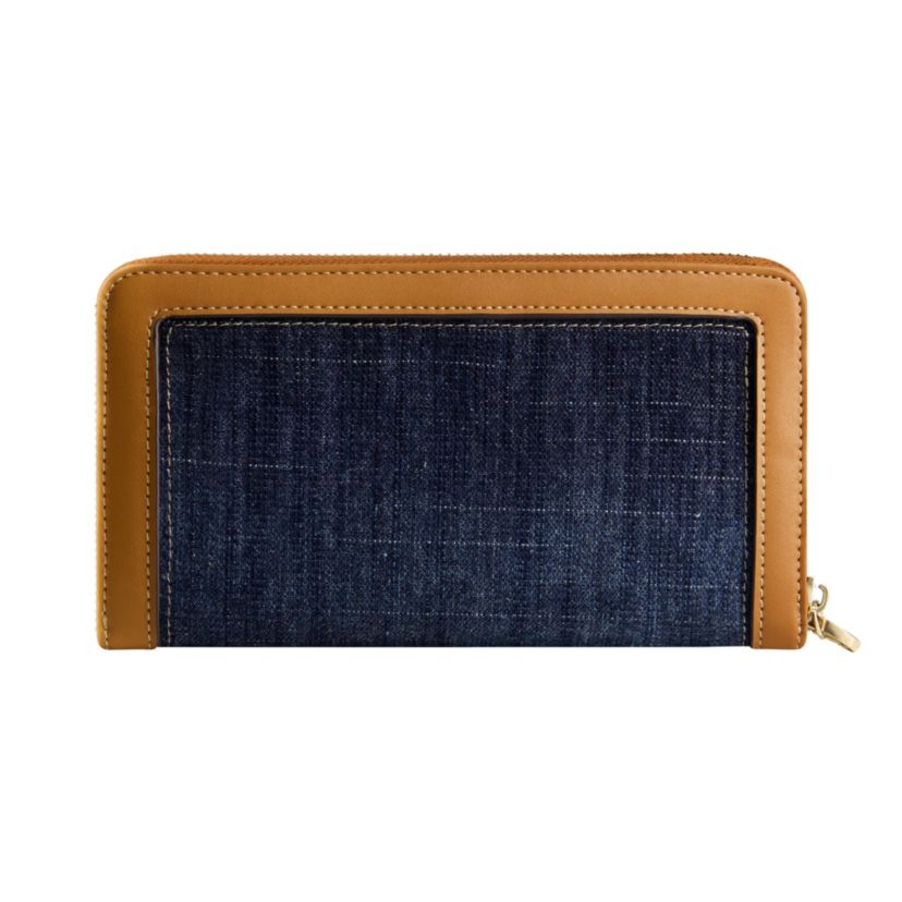 True Religion Buddha Patch Zip Around Wristlet