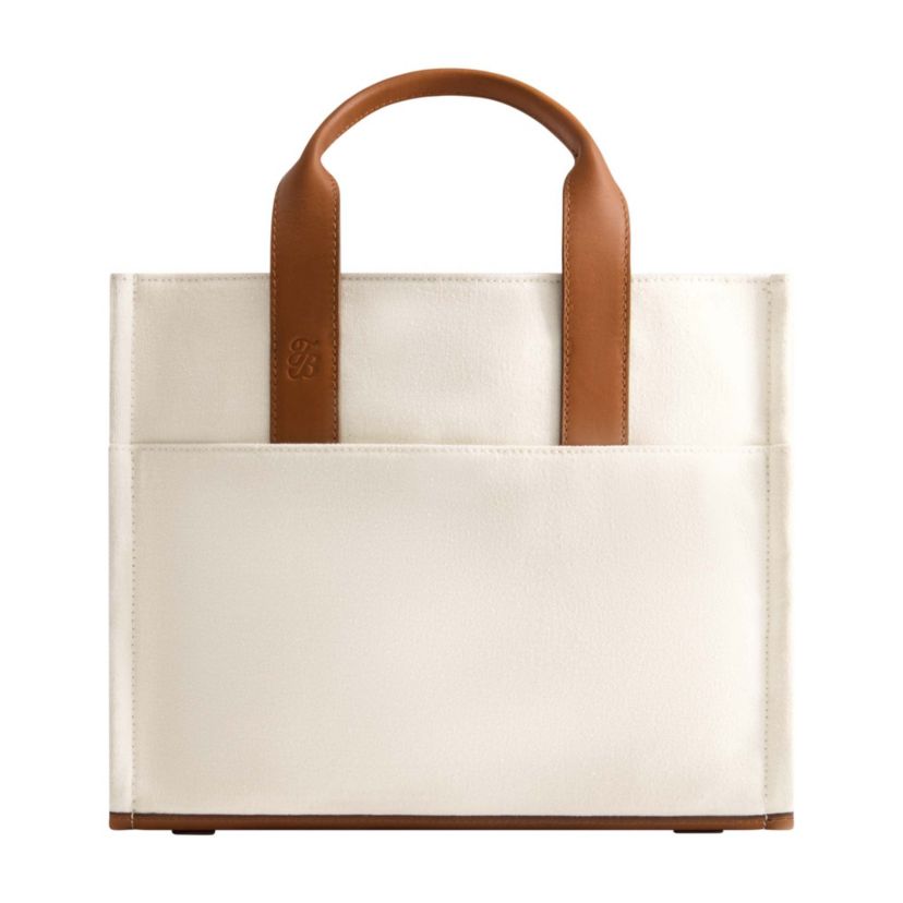 Tommy Bahama Solid Canvas Medium Tote with Leather Trim