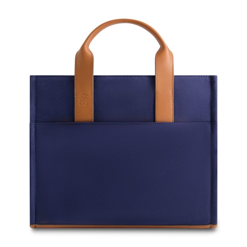 Tommy Bahama Solid Canvas Medium Tote with Leather Trim