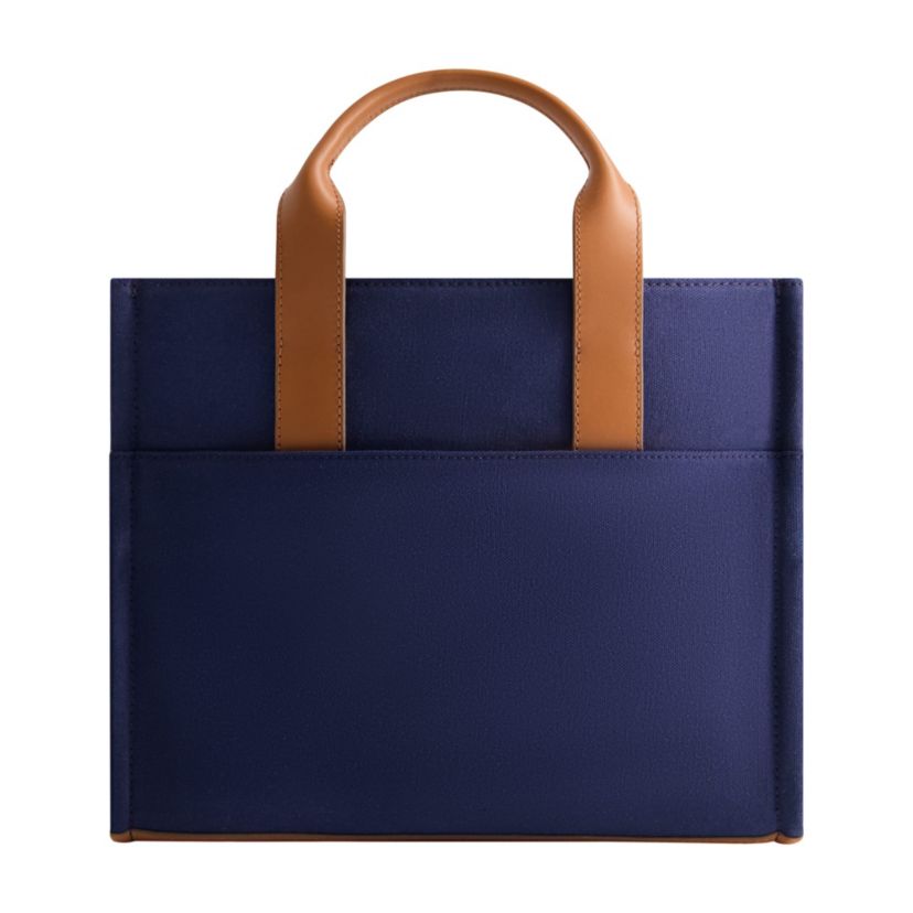 Tommy Bahama Solid Canvas Medium Tote with Leather Trim