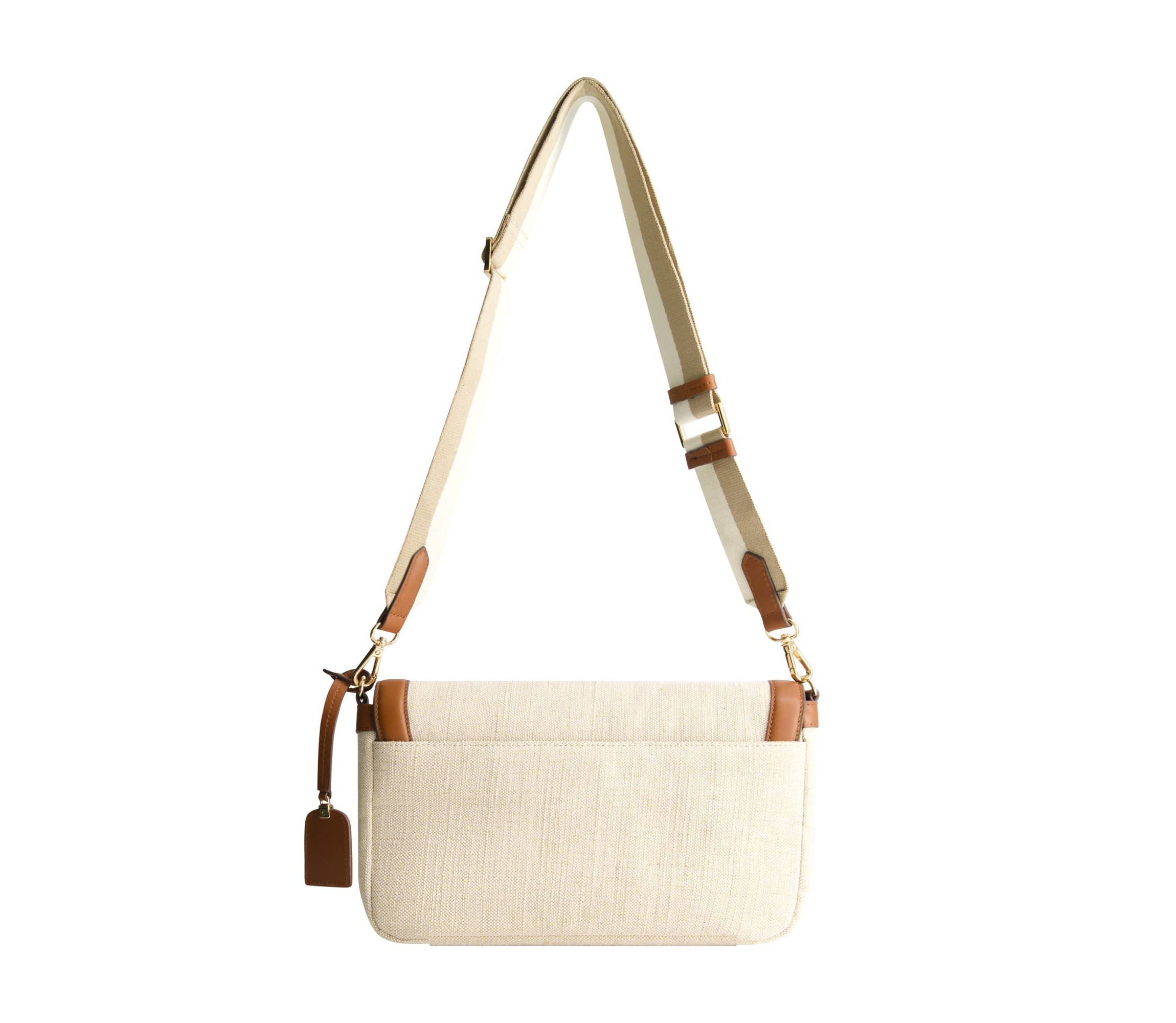 Tommy Bahama Lurex Linen Long Flap Crossbody