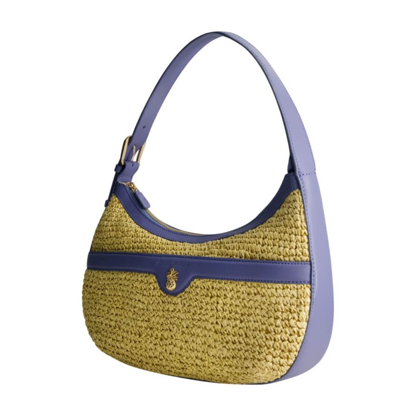 Tommy Bahama Soft Straw Zip-Top Hobo