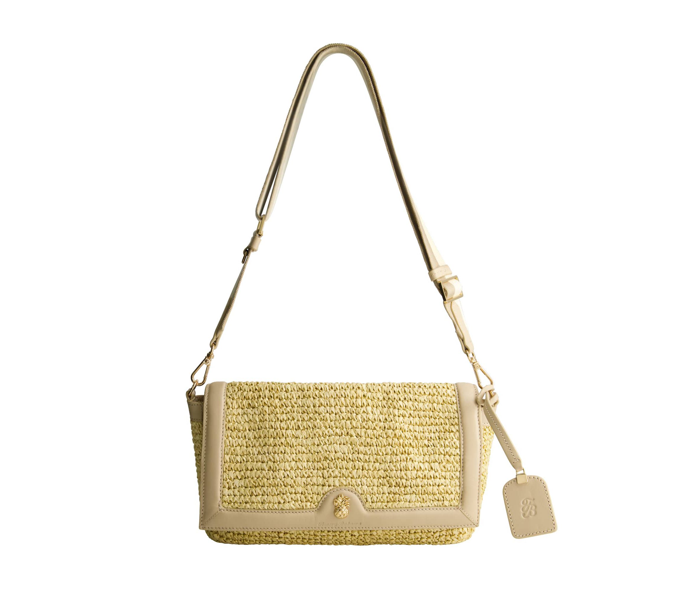 Tommy Bahama Soft Straw Long Flap Crossbody