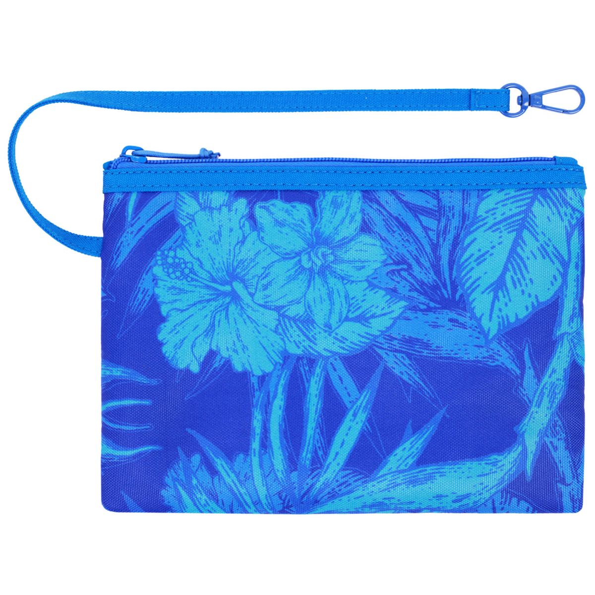 Water-Repellent Tote with Pouch – Tropical Floral Print