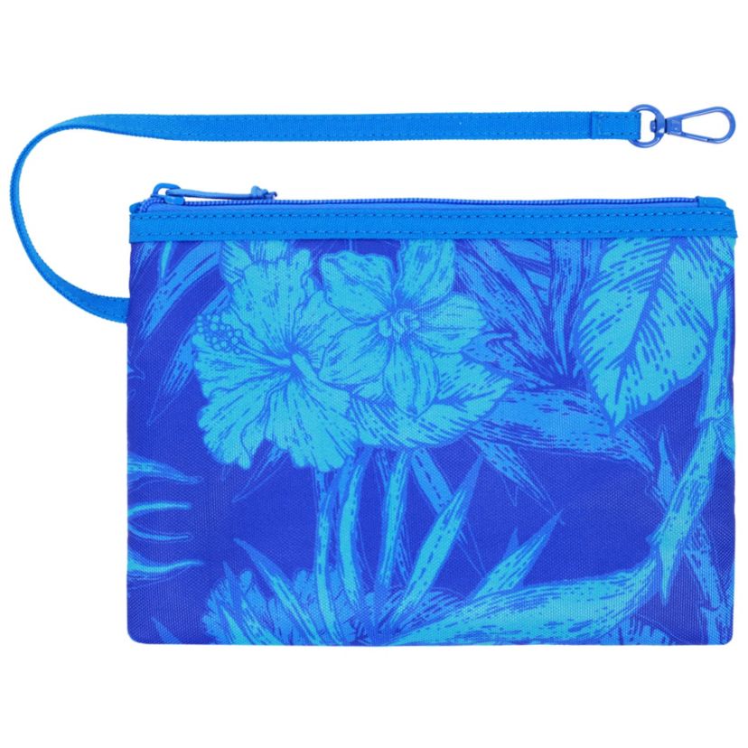 Water-Repellent Tote with Pouch – Tropical Floral Print
