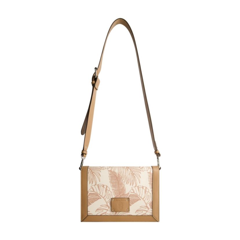Tommy Bahama Graphic Leaf Print City Messenger Bag