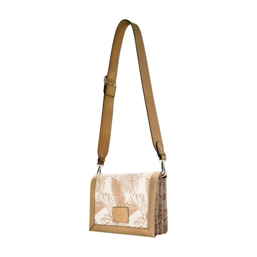 Tommy Bahama Graphic Leaf Print City Messenger Bag
